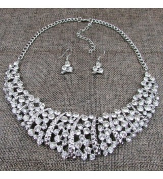 Luxury Rhinestone Necklace Earring Jewellery