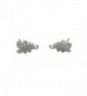 Katara Decor - Silver-plated Stegosaurus Dinosaur Minimalist Earrings - CT1883ZKL8A