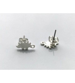 Katara Decor Silver plated Stegosaurus Minimalist in Women's Stud Earrings