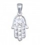 Sterling Silver Hamsa Pendant Protection