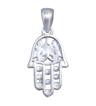 Sterling Silver Hamsa Pendant Protection