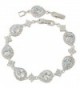 EVER FAITH Silver Tone Wedding Bracelet in Women's Tennis Bracelets