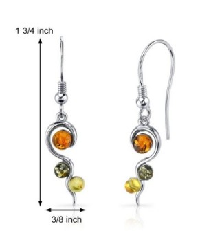 Baltic Squiggle Earrings Sterling Silver