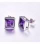 Merthus Sterling Amethyst Princess Earrings