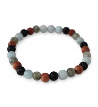 Leboha Essential Bracelet Labradorite Aquamarine in Women's Stretch Bracelets