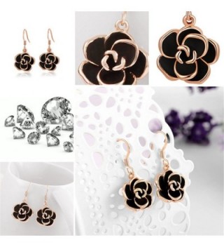 YEAHJOY Jewelry Platinum Earrings rose gold plated base