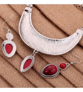 YAZILIND Waterdrop Statement Necklace Earrings in Women's Choker Necklaces