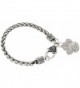 Bracelet Silver Tone Pawprint Jewelry Gift in Women's Charms & Charm Bracelets