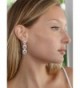 Mariell Concentric Platinum Bridesmaid Earrings