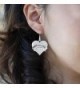 Chihuahua Earrings French Crystal Rhinestones in Women's Drop & Dangle Earrings