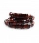 Handmade Semi precious Bamboo Elastic Bracelet