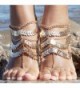 Womens Golden Barefoot Sandals Jewelry