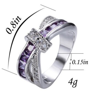 Rongxing Jewelry Amethyst Diamond Wedding