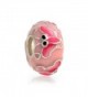 Bling Jewelry Pink Butterfly Enamel Bead Charm .925 Sterling Silver - C511547VDJX