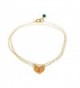 Initial Bracelet - Custom Gold Filled Dainty Heart- Small Monogram Delicate Simple Bracelet - CC11EJJQ53V
