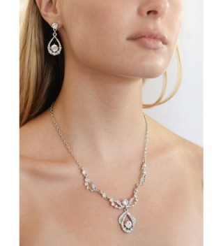 Mariell Vintage Crystal Necklace Earrings in Women's Jewelry Sets