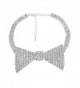 Spinningdaisy Rhinestone Playboy Bunny Bow Tie Choker - CQ12N32V79D