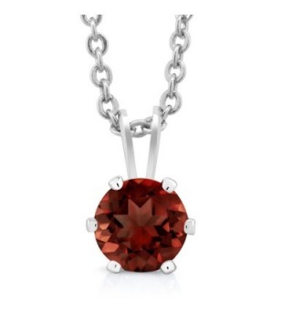 Garnet Sterling Silver Earrings Pendant