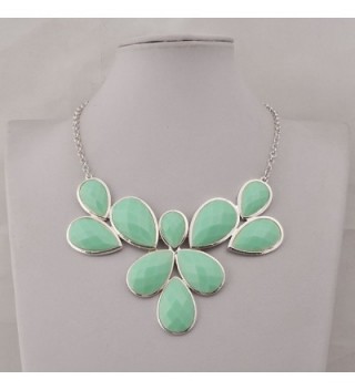 Jane Stone Statement Necklace Fn0835 S Mint in Women's Pendants