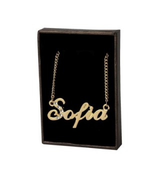 Name Necklace "Sofia" 18K Gold Plated - CG11GSLCIX9