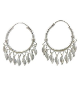 NOVICA .925 Sterling Silver Chandelier Earrings- 'Leaves in the Wind' - C6111GI9UVR