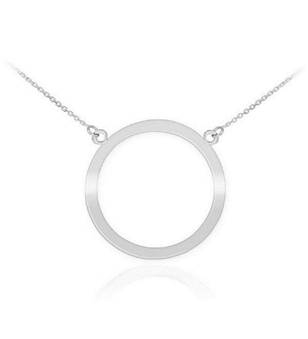 925 Sterling Silver Circle of Life Pendant Karma Necklace- 18" - C511JB7V6WL