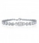 NYC Sterling Women Cubic Zirconia Graduated Tennis Bracelet - CS1827IHGQQ