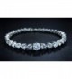 NYC Sterling Zirconia Graduated Bracelet