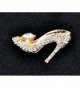 Plated Crystal Brooch Packaging Included