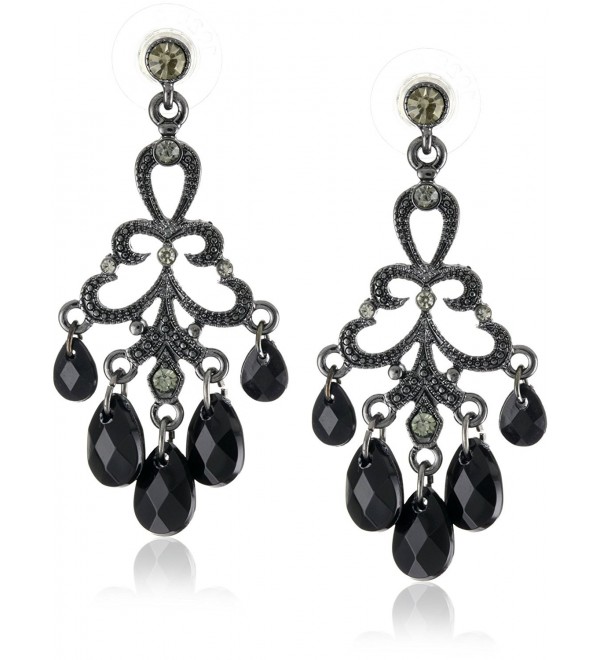 Jet And Black Crystal Chandelier, Black Crystal Chandelier Jewelry