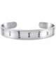 Inspirational Message Silver Engraved Bracelet - CF12MEZJQ0F