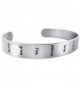 Inspirational Message Silver Engraved Bracelet