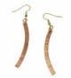 Chased Copper Drop Earrings By John S Brana Handmade Jewelry Durable Copper Earrings - CB12O87XDLR