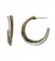 Hypoallergenic Two-Tone Post Hoop Earrings for Sensitive Ears - CD1882U8HKU