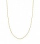10k Solid Yellow Gold Singapore Pendant Chain Necklace 20 Inches - C8119WT9QJN