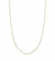 10k Solid Yellow Gold Singapore Pendant Chain Necklace 20 Inches - C8119WT9QJN