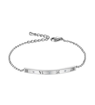Silver Diamond Numerals Identification Bracelet - Silver color bracelet - CT122BZZ5I5