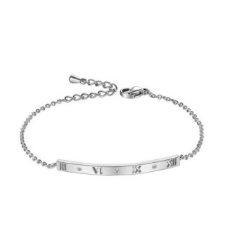 Silver Diamond Numerals Identification Bracelet - Silver color bracelet - CT122BZZ5I5