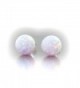 Trustmark White Created Earrings Lorraine