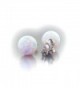 Trustmark White Created Earrings Lorraine in Women's Ball Earrings