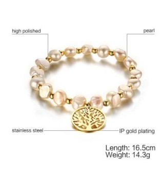 Freshwater Pearl Stainless Tennis Bracelet