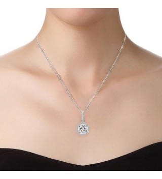 Sterling Pendant Necklace Zirconia SN010