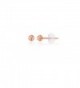 14K Gold 3mm Ball Stud Earring - Rose - C9185C9TYG9