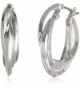 Anne Klein "Classics" Silver-Tone Triple Ring Hoop Earrings - CV11D7QGWIP