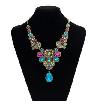 Ammazona Pendant Statement Crystal Necklace in Women's Chain Necklaces