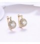 Plated Flower Zirconia Earrings DreamSter