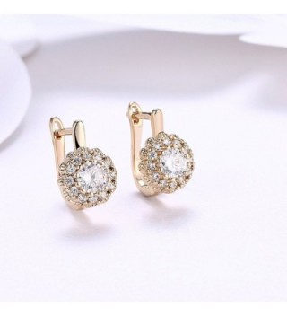 Plated Flower Zirconia Earrings DreamSter