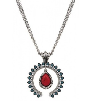 Rock 47 Turquoise Blossom Necklace - CM11UYLKOIF