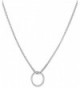 Hammered Open Circle of Life Unity and Infinity Necklace 18' Stainless Steel Chain. - C912MYJ2QL0