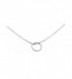 Hammered Circle Infinity Necklace Stainless